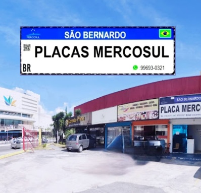 Placas Mercosul São Bernardo